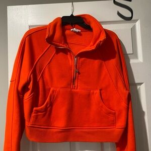 Women's Orange Half-Zip
